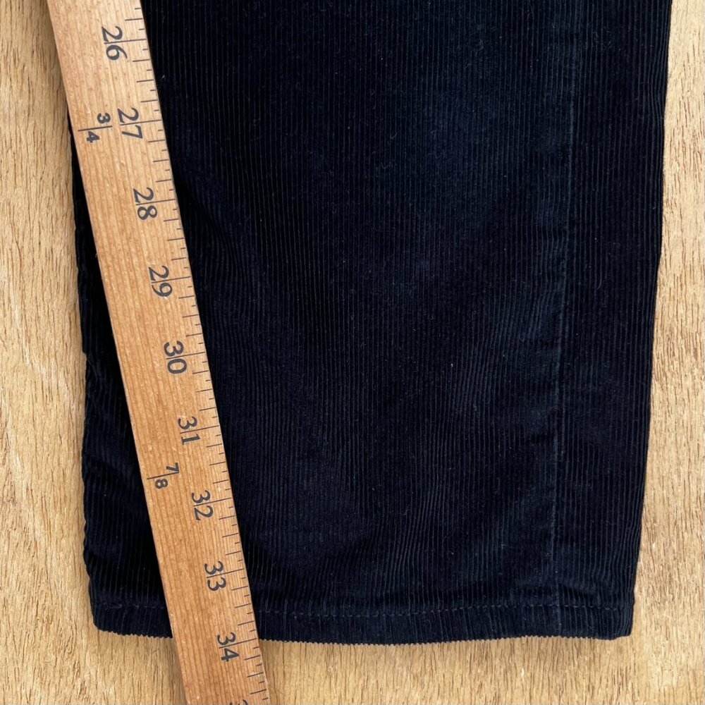 BANANA REPUBLIC PIMA COTTON CORDUROY STRAIGHT JEANS MEN’S sz 34W 34L Black - Picture 11 of 12